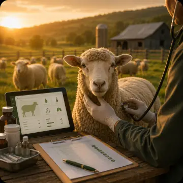 Disease diagnosis module visual in HerdDeck Shepherd